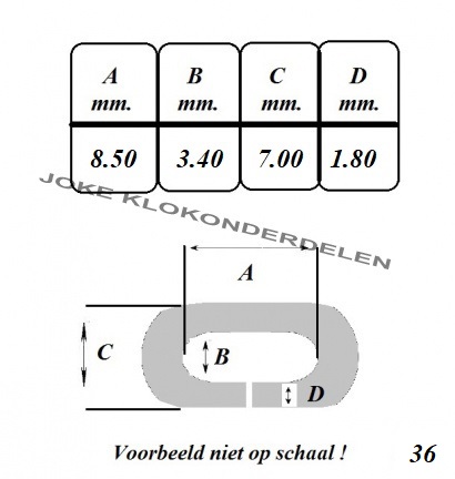 == Klokketting = Engelse klok =41815 - Afbeelding 3