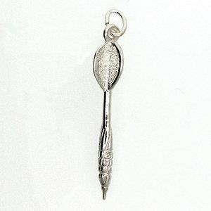 Dart sierraad zilveren hanger dartpijl - nr. 1