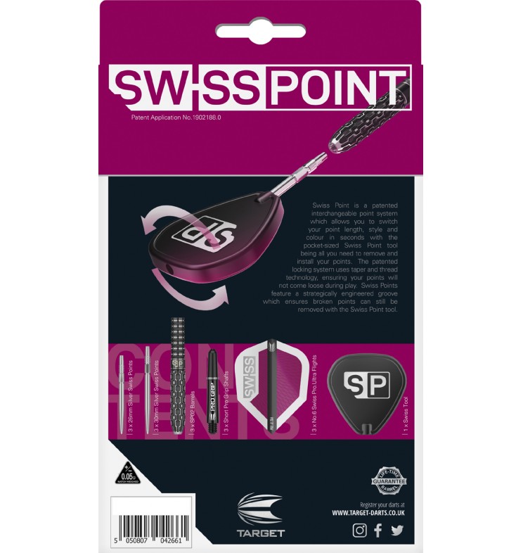 Target steeltip darts Swiss SP03 90% tungsten - Afbeelding 4