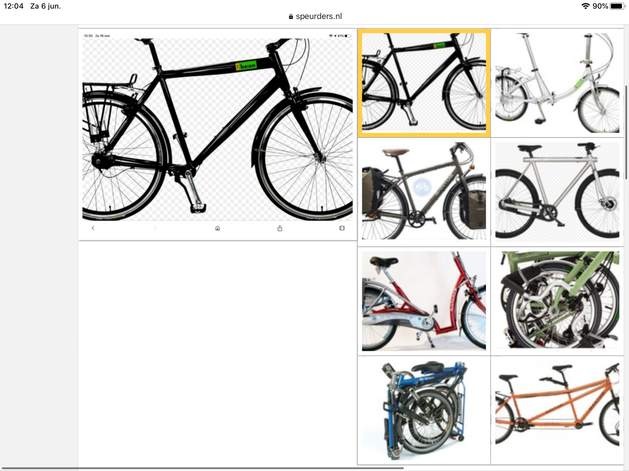 Gezocht Tandems Vouwfiets Damesfiets Heren Elektra Fietsen