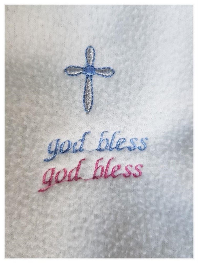 new born prematuur petje mutsje doop god Bless - Afbeelding 3