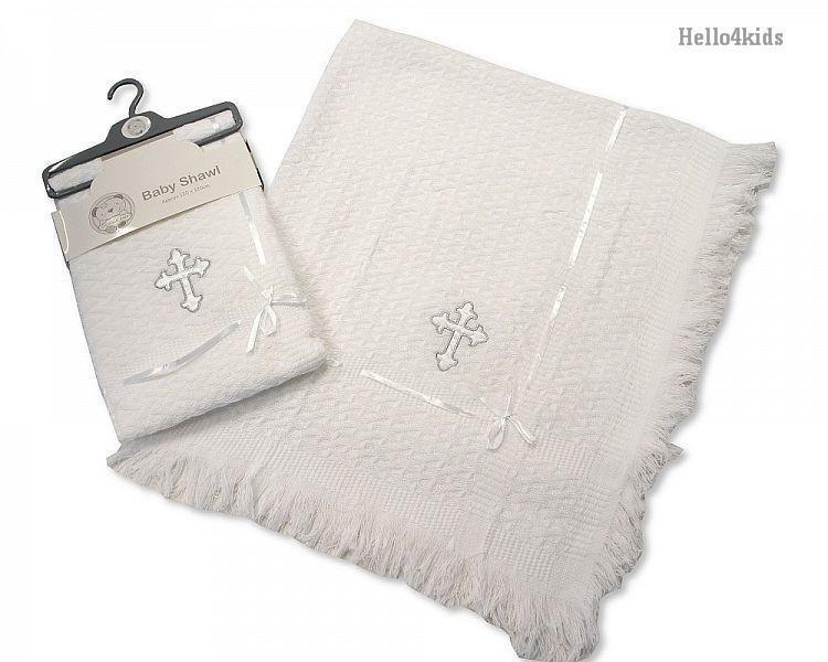 witte doop deken heilig kruis doopdeken doopkleding - nr. 1