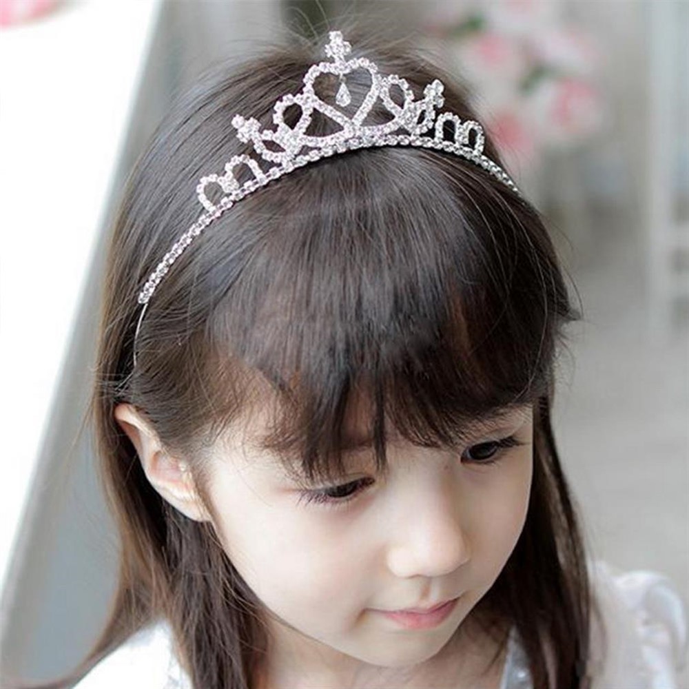 bruidsmeisje kroontje tiara strass communie bruiloft - nr. 1