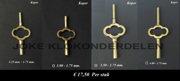 == Klok sleutel = oud ==35118