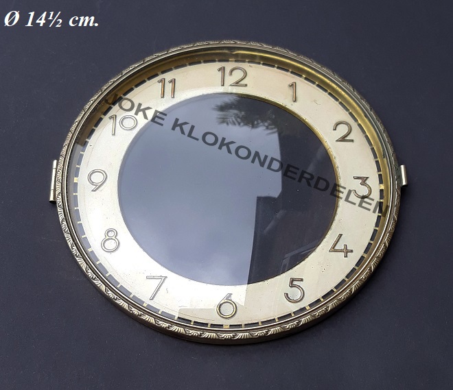 = Pendule deur / wijzerplaat = bol glas=41830