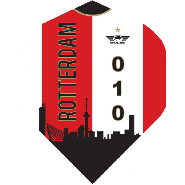 Voetbal dart flight Feijenoord Rotterdam thuis rood 100 micron - nr. 1