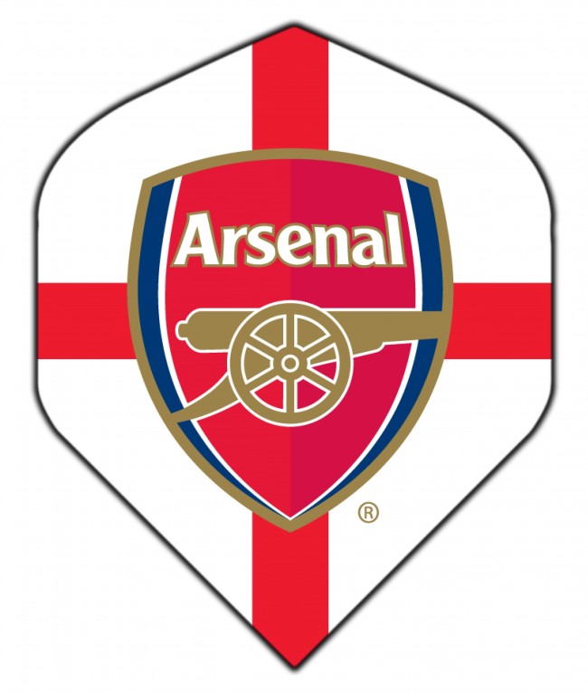 Voetbal dart flight Arsenal Footbal special edition 75 micron - nr. 1