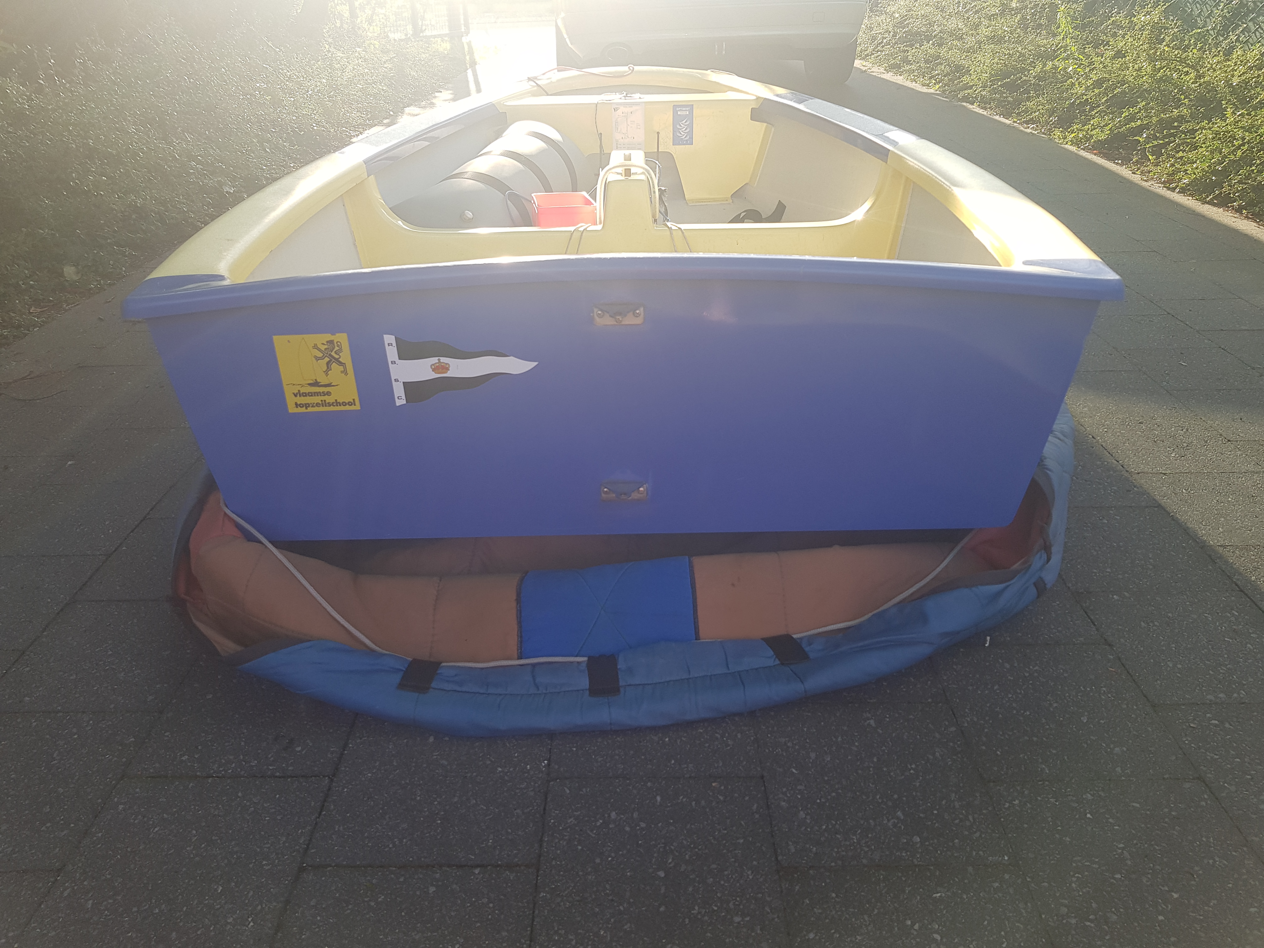 Optimist Finessa Zeilbootje met compleet toebehoren. - Afbeelding 2