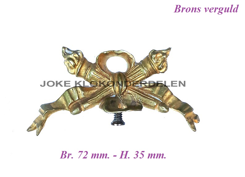 = Ornament = brons verguld =42587