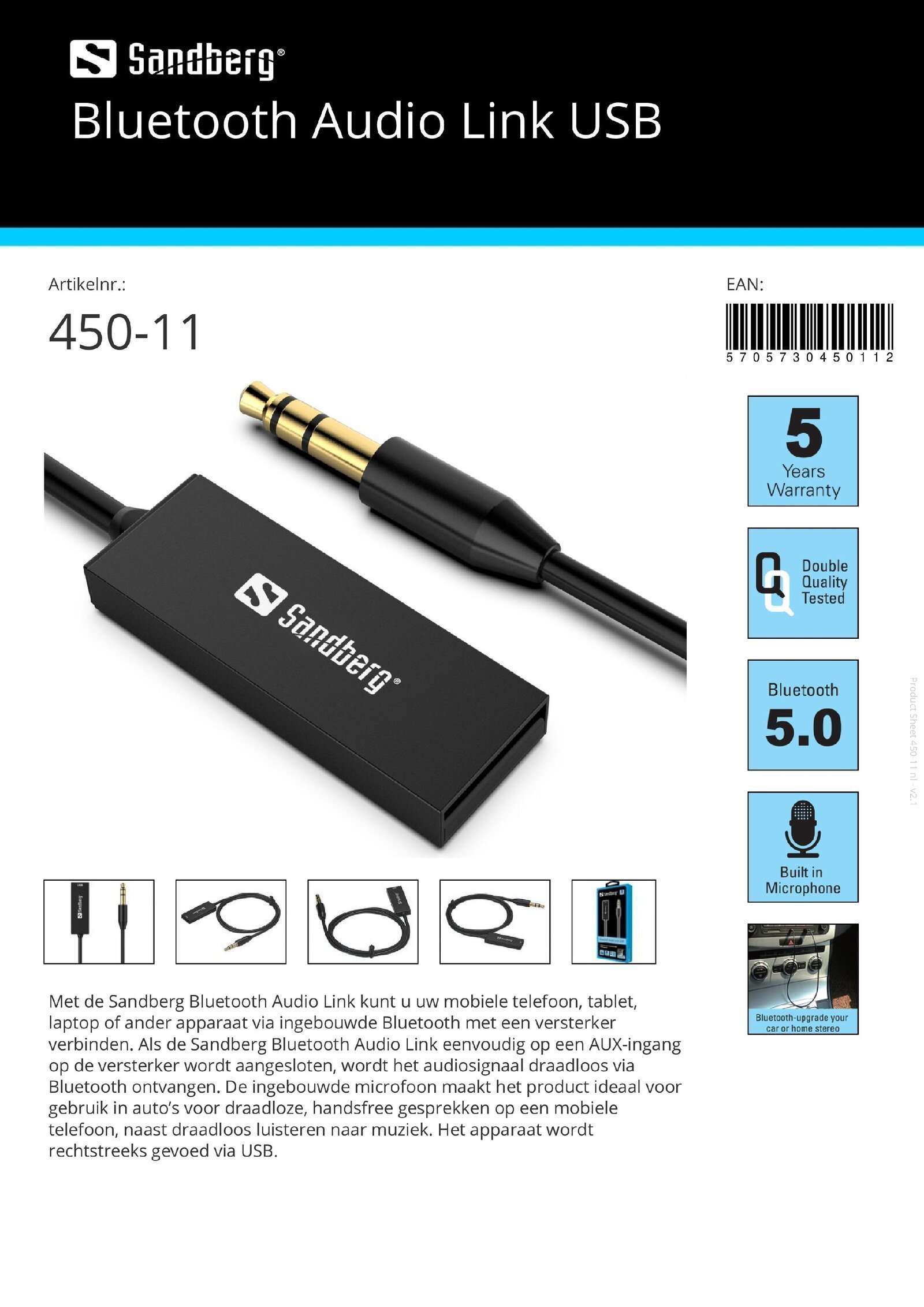 Bluetooth Audio Link USB