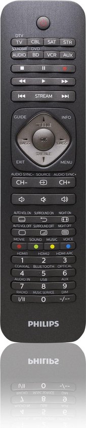 Philips SRP5018/10 - Universele afstandsbediening - Zwart - nr. 1