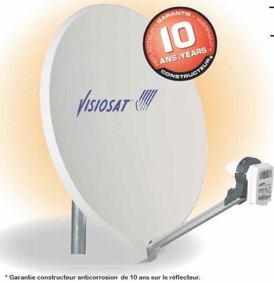 Visiosat satelliet schotel antenne, 65cm mat wit - nr. 1