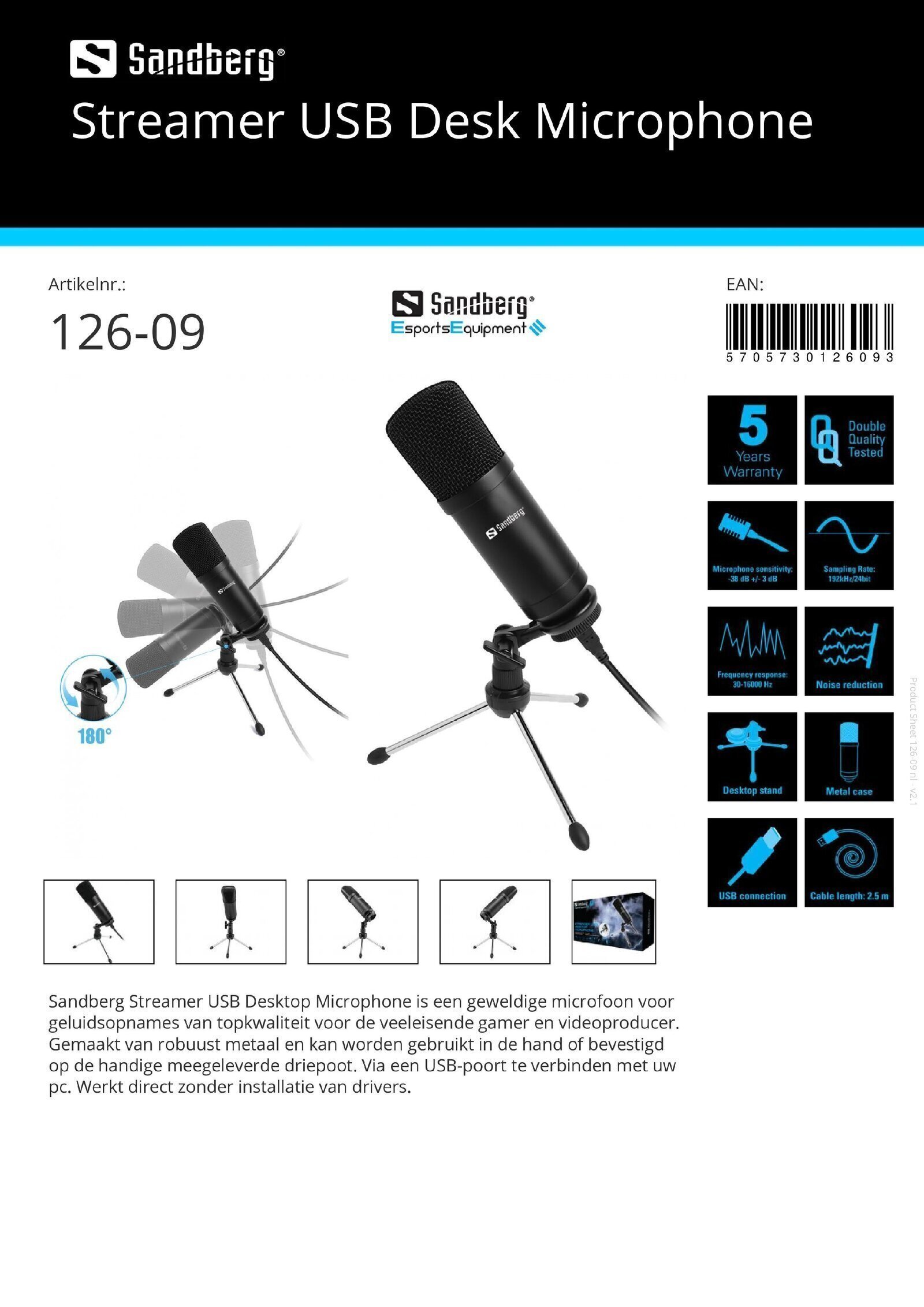 Streamer USB Desk Microphone