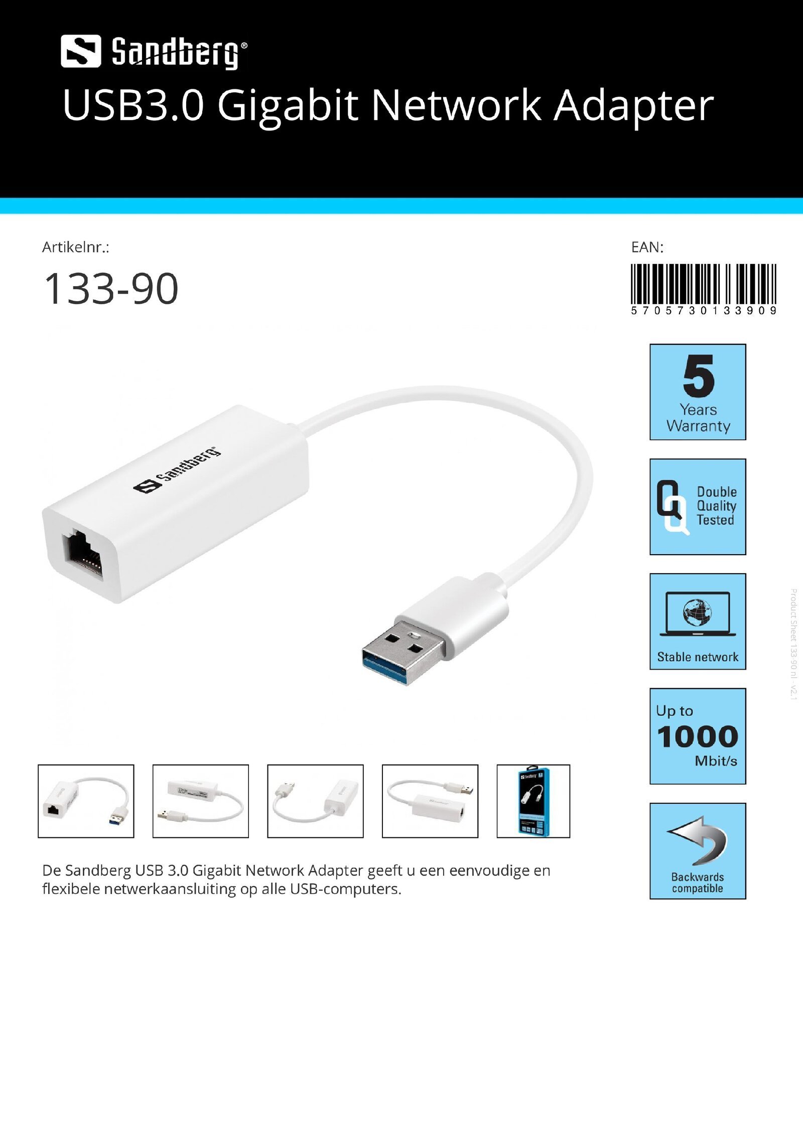 USB3.0 Gigabit Network Adapter