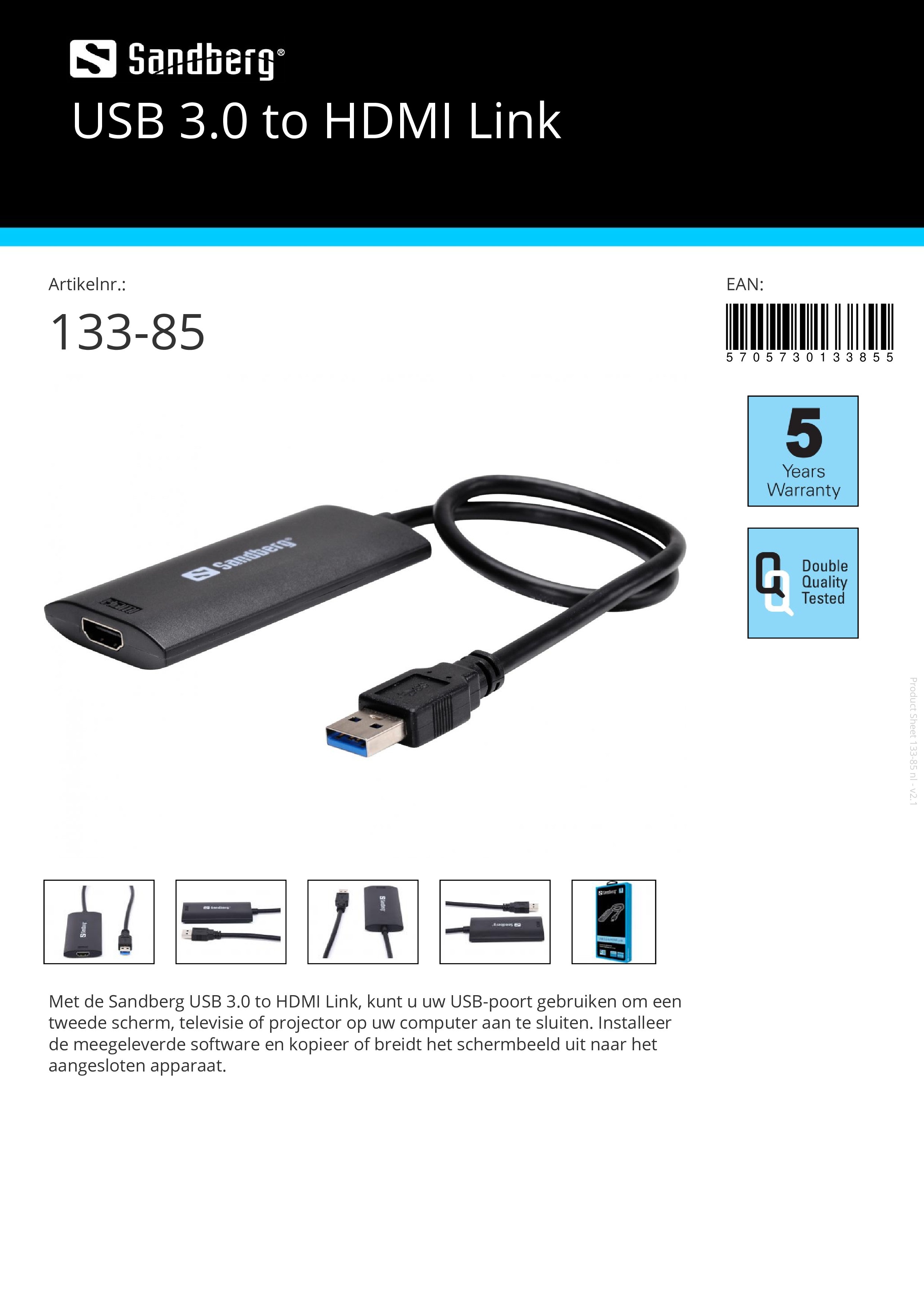 USB 3.0 to HDMI Link