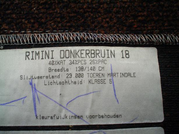 bekledingstof , donkerbruin gemeleerd - Afbeelding 2