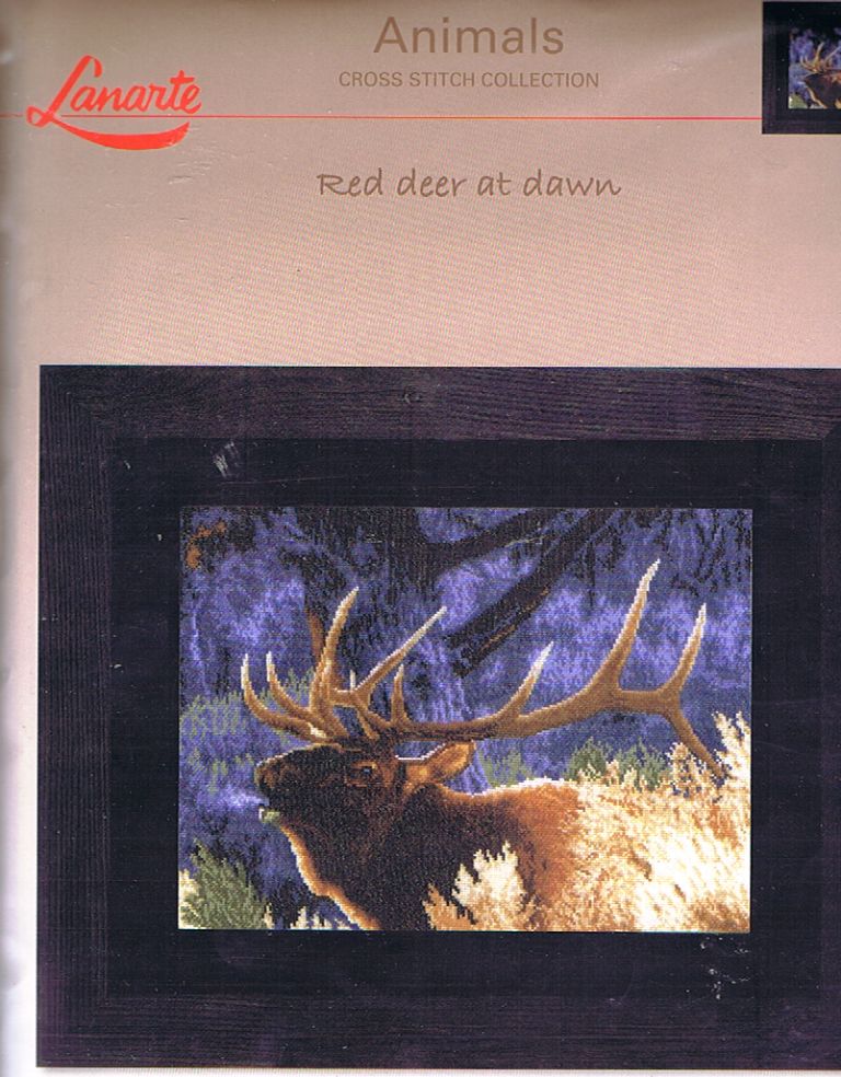 LANARTE BORDUURPAKKET , RED DEER AT DAWN 965