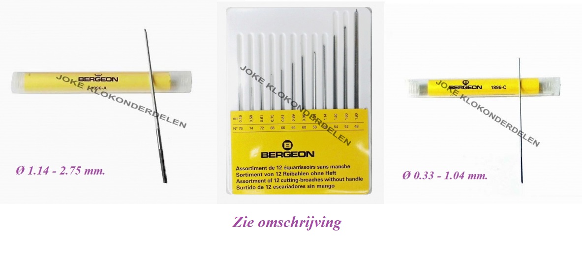 = Bergeon ruimers zonder heft =419633