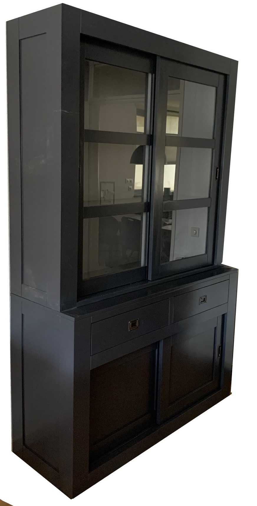 Winkelkast Hasselt antraciet - grijs 160 x 50/40 x 220cm - nr. 1