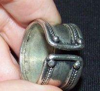 Tibetaans zilveren ring met Turkoois - Afbeelding 3
