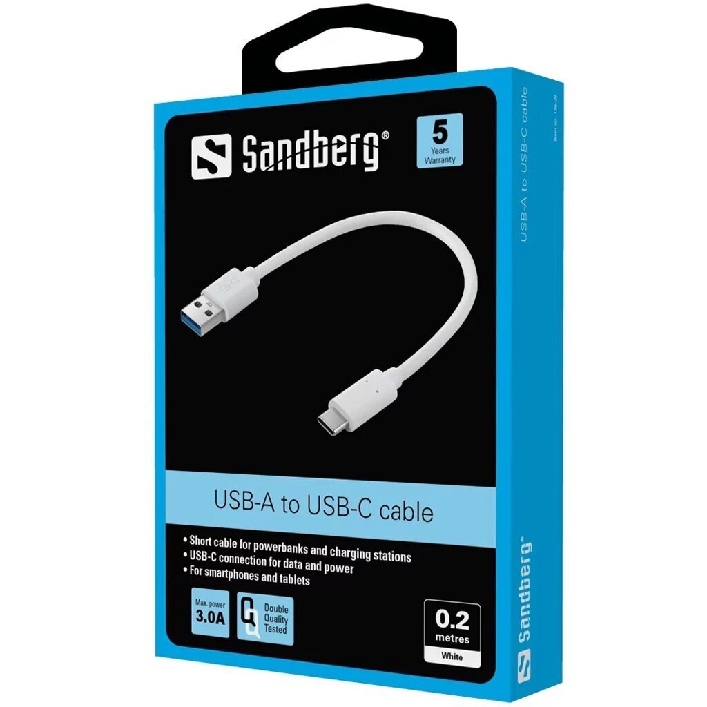 USB-C 3.1 > USB-A 3.0 0.2m Ondersteunt stroom en data-signaal - Afbeelding 4