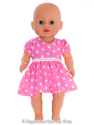 Baby Born Badpopje 32 cm Jurksetje roze/sterren