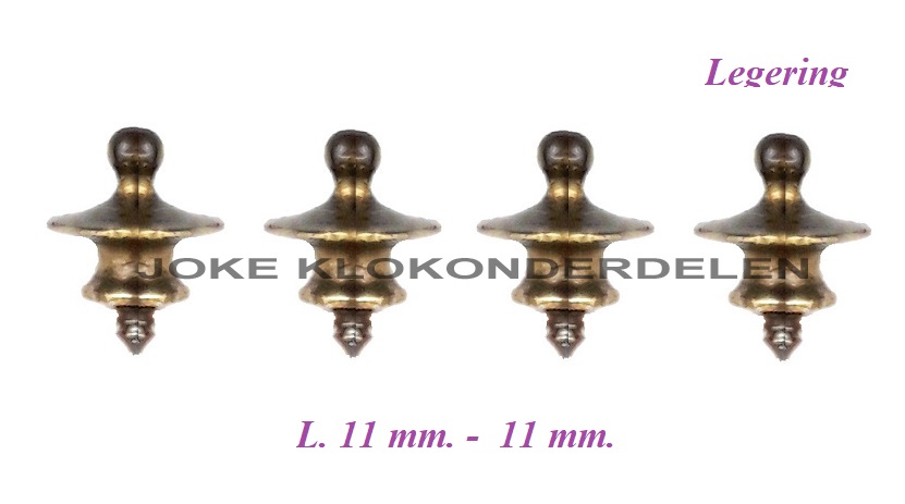 = 4 Klok tolletjes = gebruikt =42641
