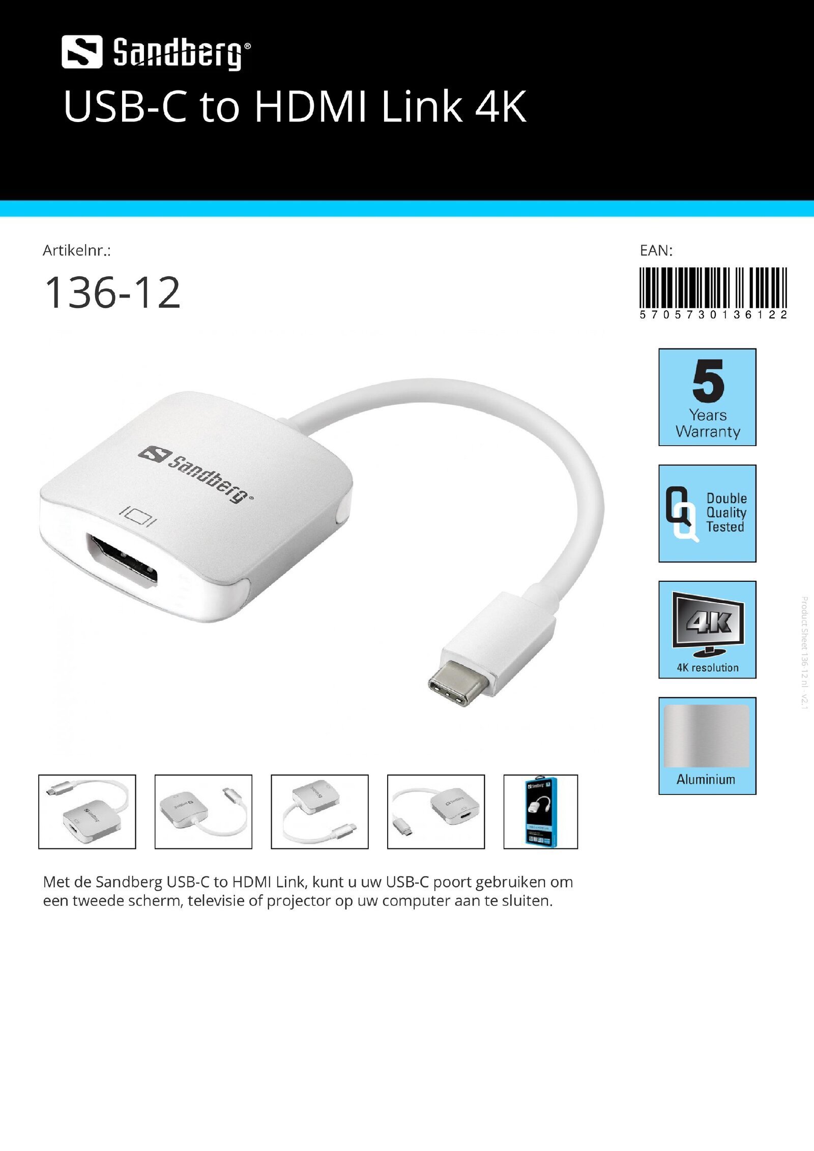 USB-C to HDMI Link 4K