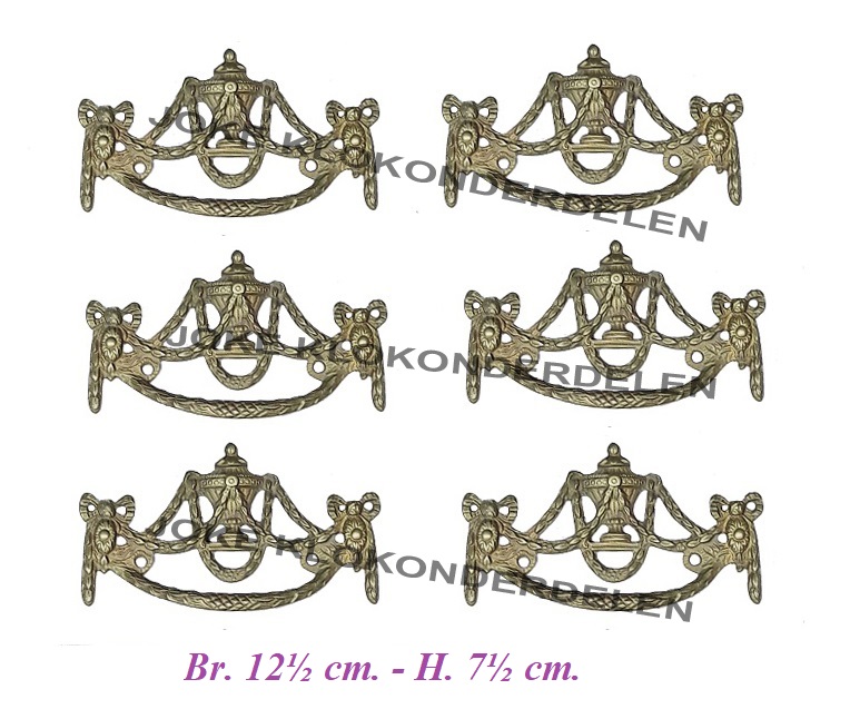== 6 Lade / Kastgrepen = oud =42736