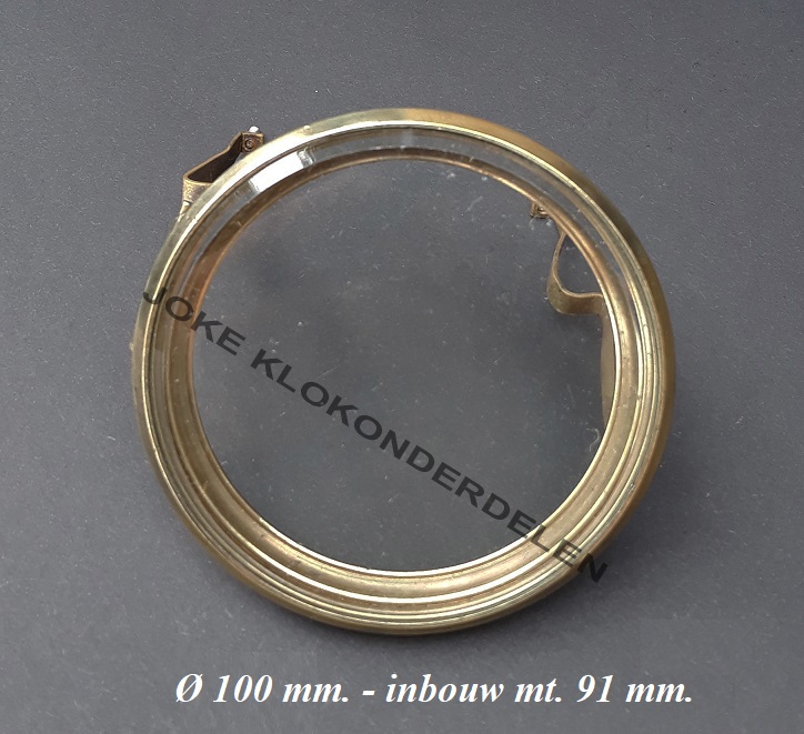 Franse pendule deur = geslepen vlak glas =42763