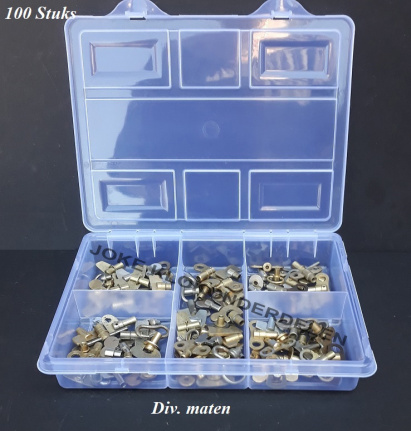Wekkersleutel = 100 stuks = div. maten =40255